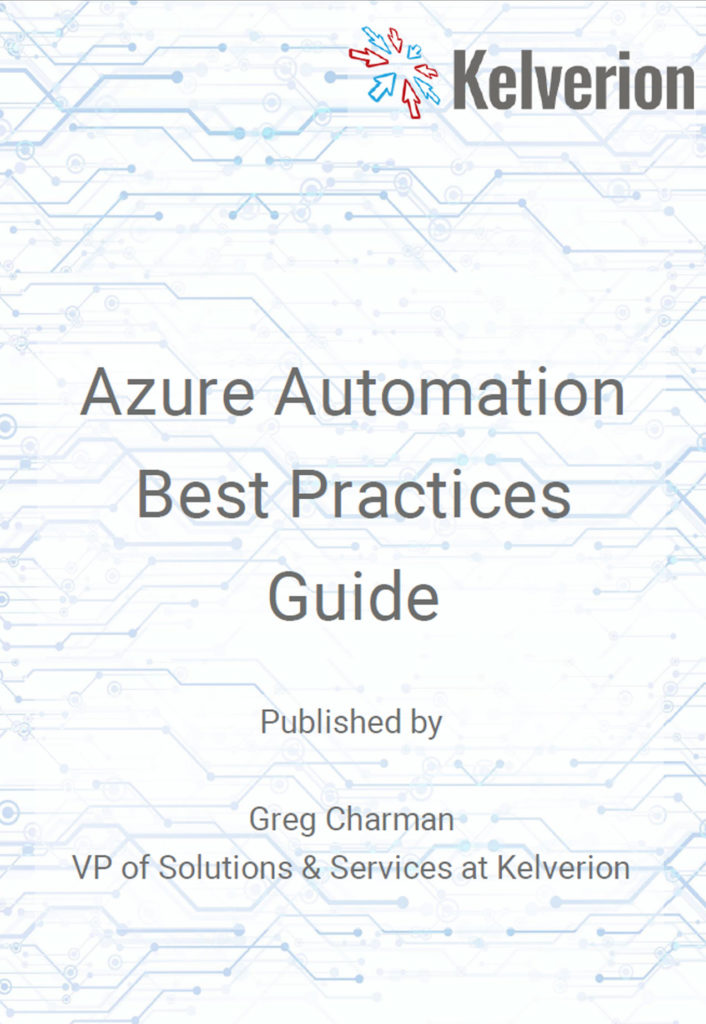 Azure Automation best practices guide front cover
