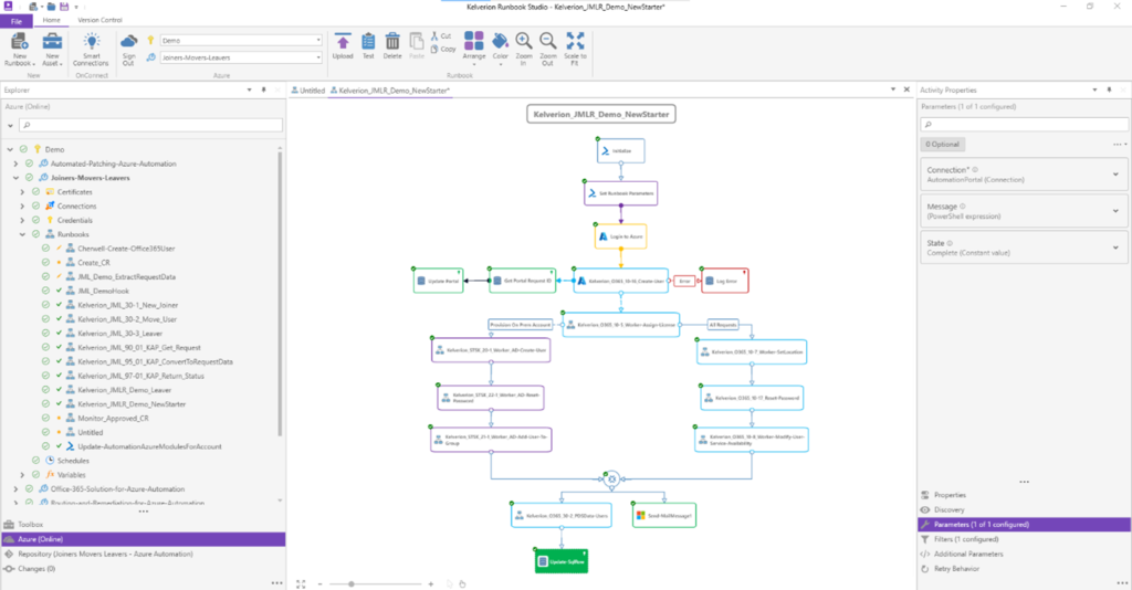 no-code low-code graphical interface automation studio